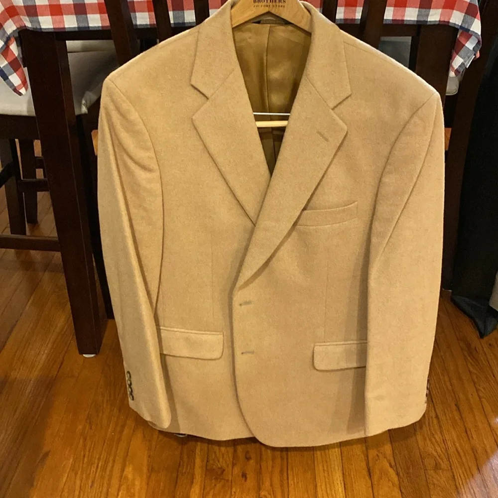 Men’s, Brooks 346, Camel Hair, Sport Jacket, Size: 44R